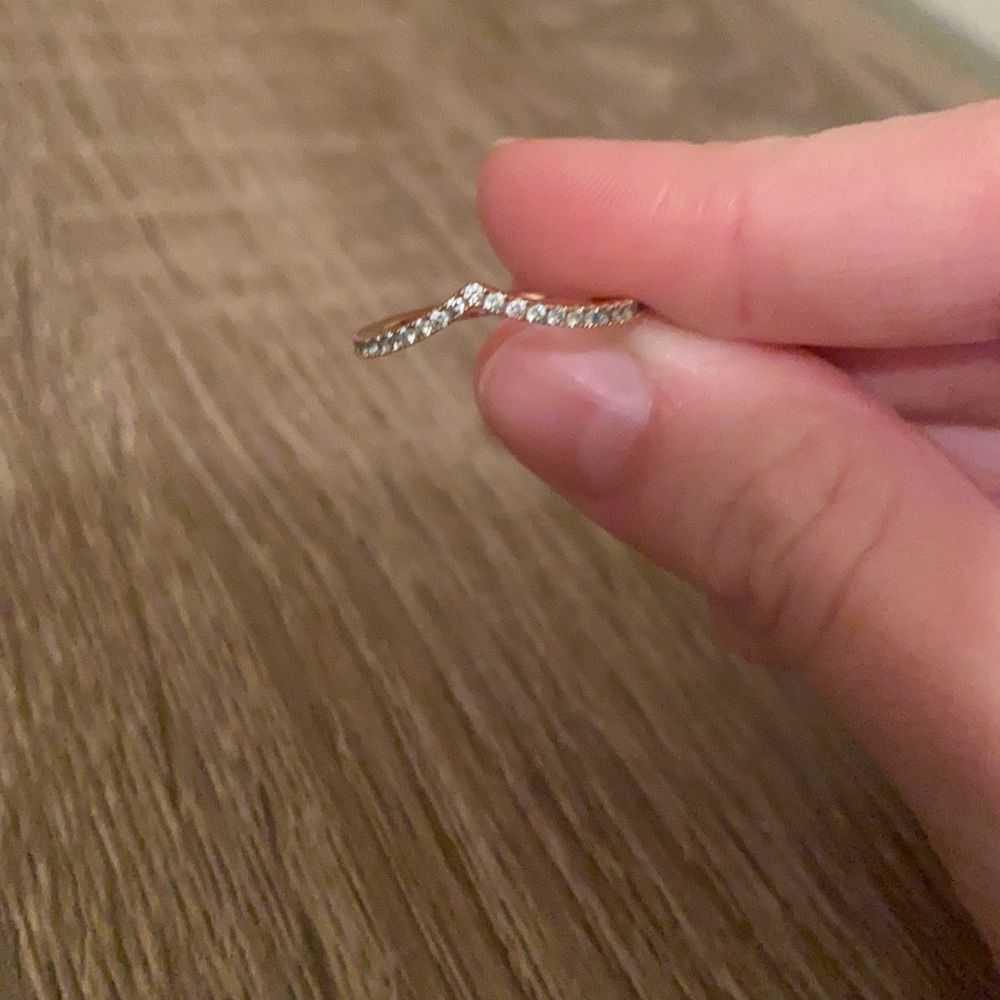 Pandora wishbone stackable ring